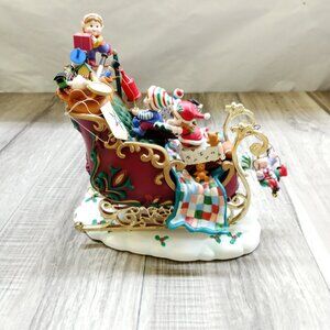 Enesco "Gettin' Ready to Go Ho Ho Ho" Musical Sleigh
